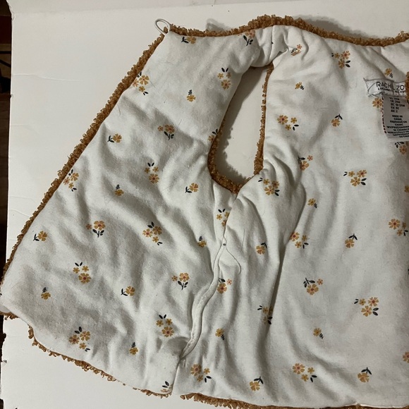 Rachel Zoe Girls Carmel Brown Textured Teddy Vest - Picture 2 of 11